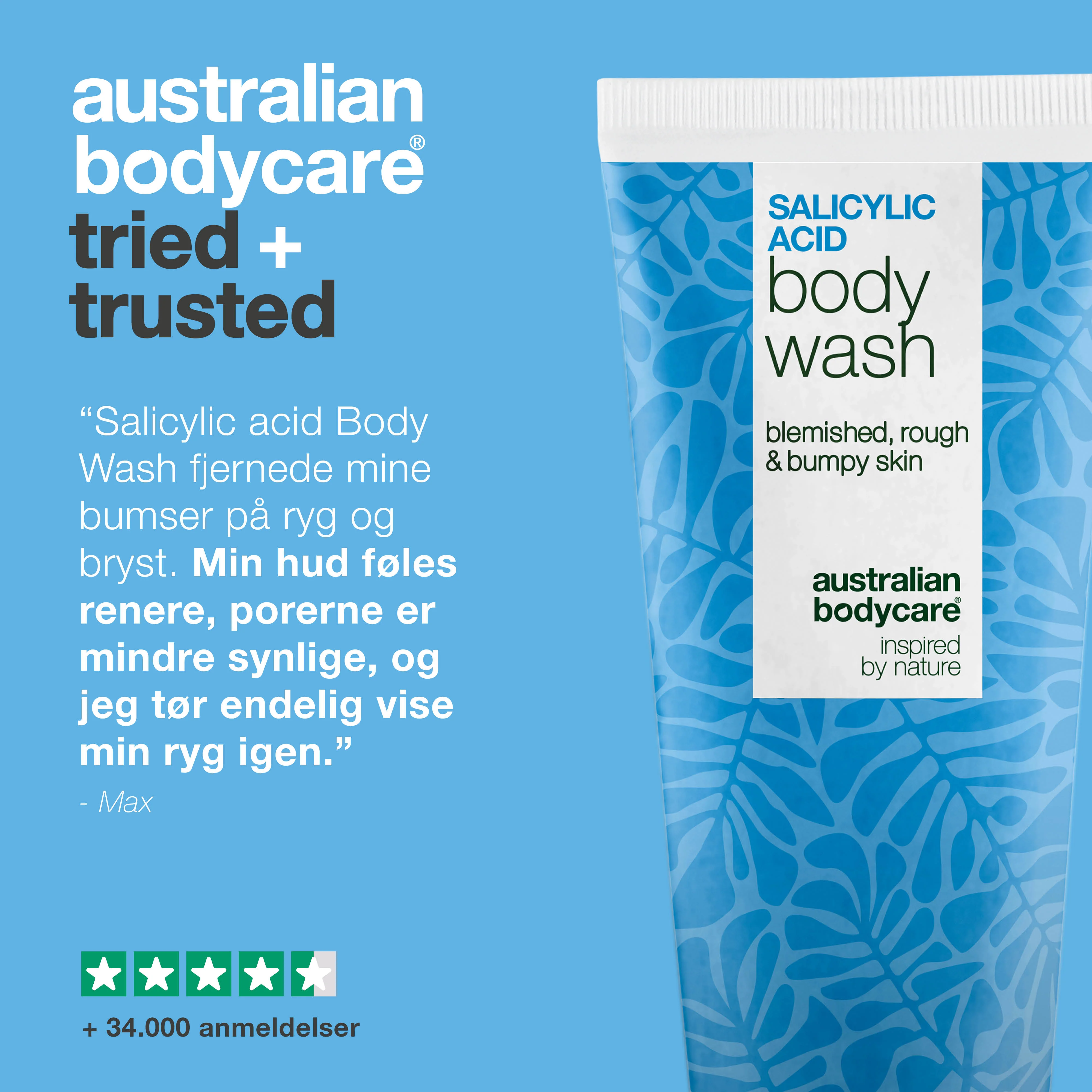 Salicylsyre Body Wash til uren hud på ryg, baller og bryst — Salicylsyre Body Wash mod bumser og tilstoppede porer. Med salicylsyre, niacinamid og zink PCA. - Image 5