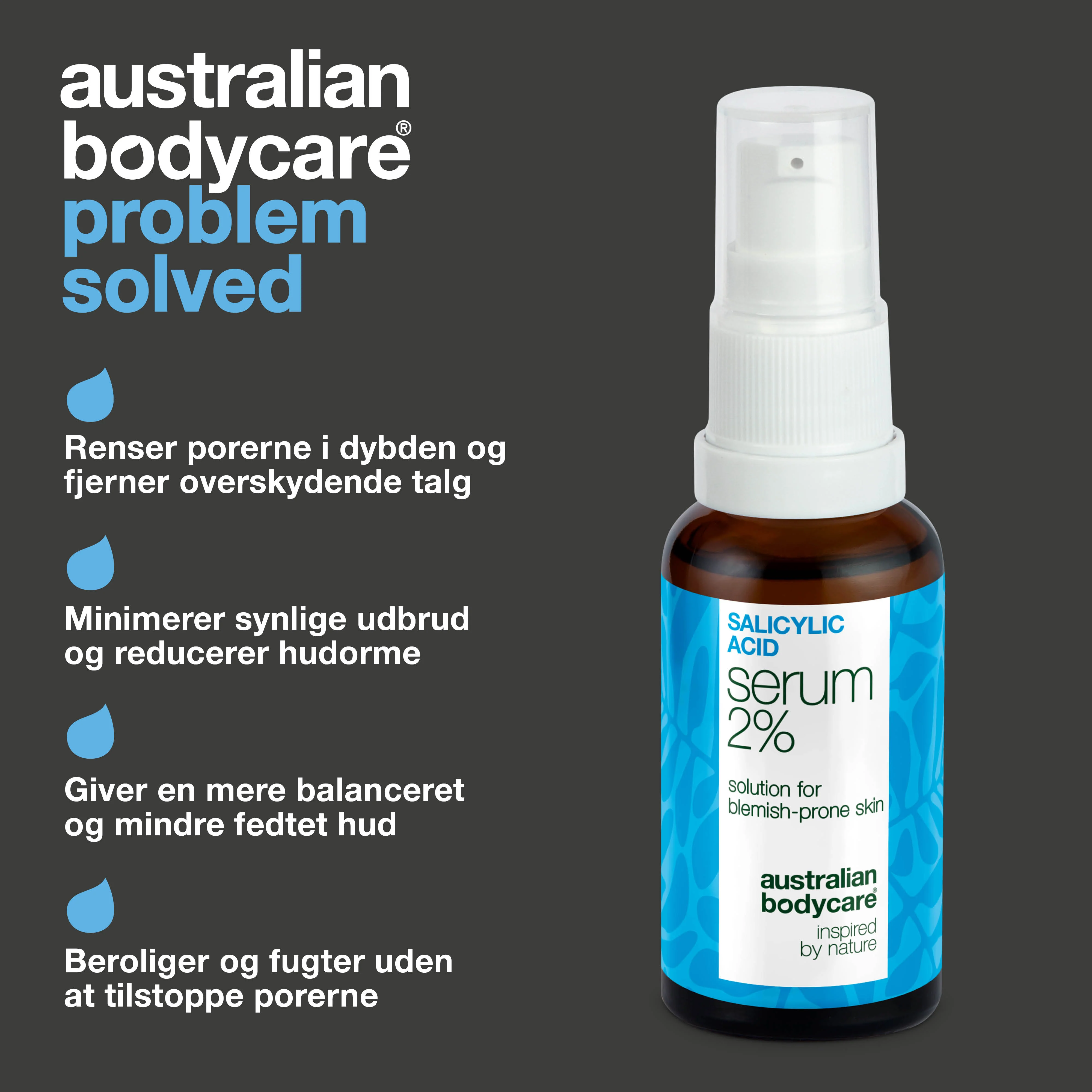 Serum mod bumser, hudorme og uren hud – Salicylsyre 2 % — Serum mod bumser og fedtet hud. Renser porer og dæmper udbrud. Med salicylsyre 2 %, Zinc PCA, grøn te og hyaluronsyre. - Image 3