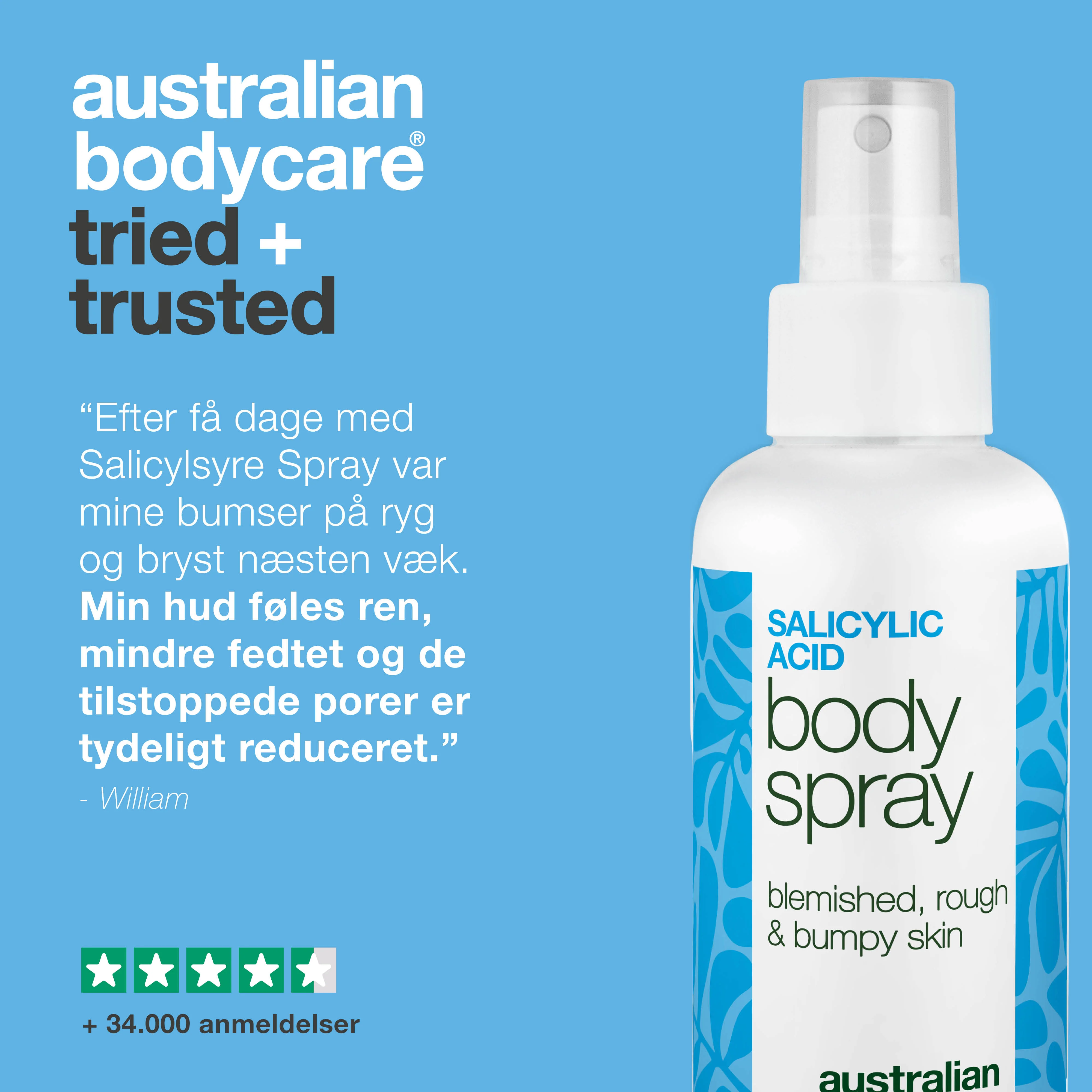 Salicylsyre spray mod bumser og uren hud på kroppen — Salicylsyre spray mod bumser og uren hud. Indeholder salicylsyre og glycolic acid, der renser porer og giver smuk hud. - Image 5