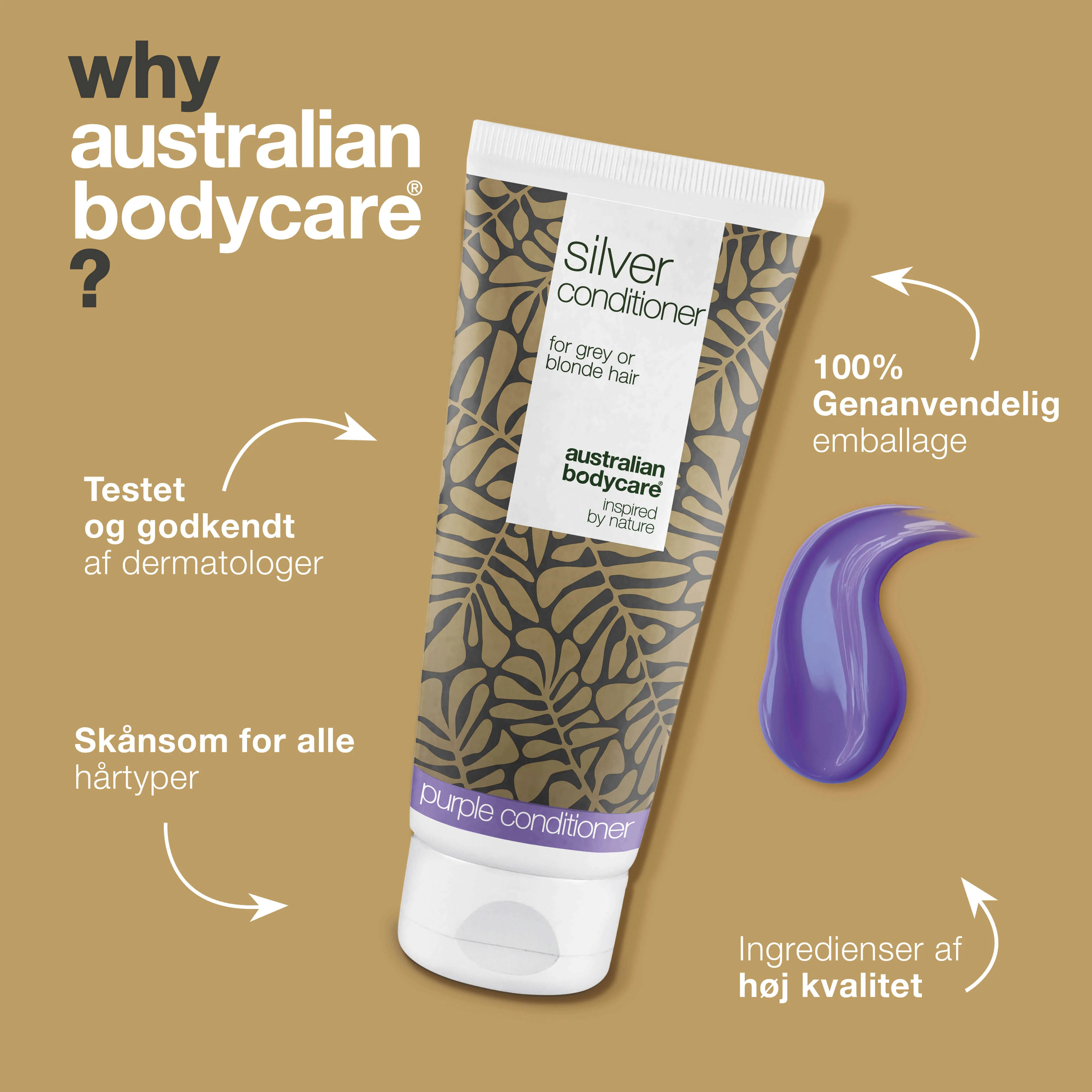 Silver Conditioner til gråt og blondt hår mod gule toner — Balsam med violette pigmenter fjerner gule toner og fremhæver kolde nuancer. Giver glans og styrker håret. Til både naturligt og farvet hår. - Image 4