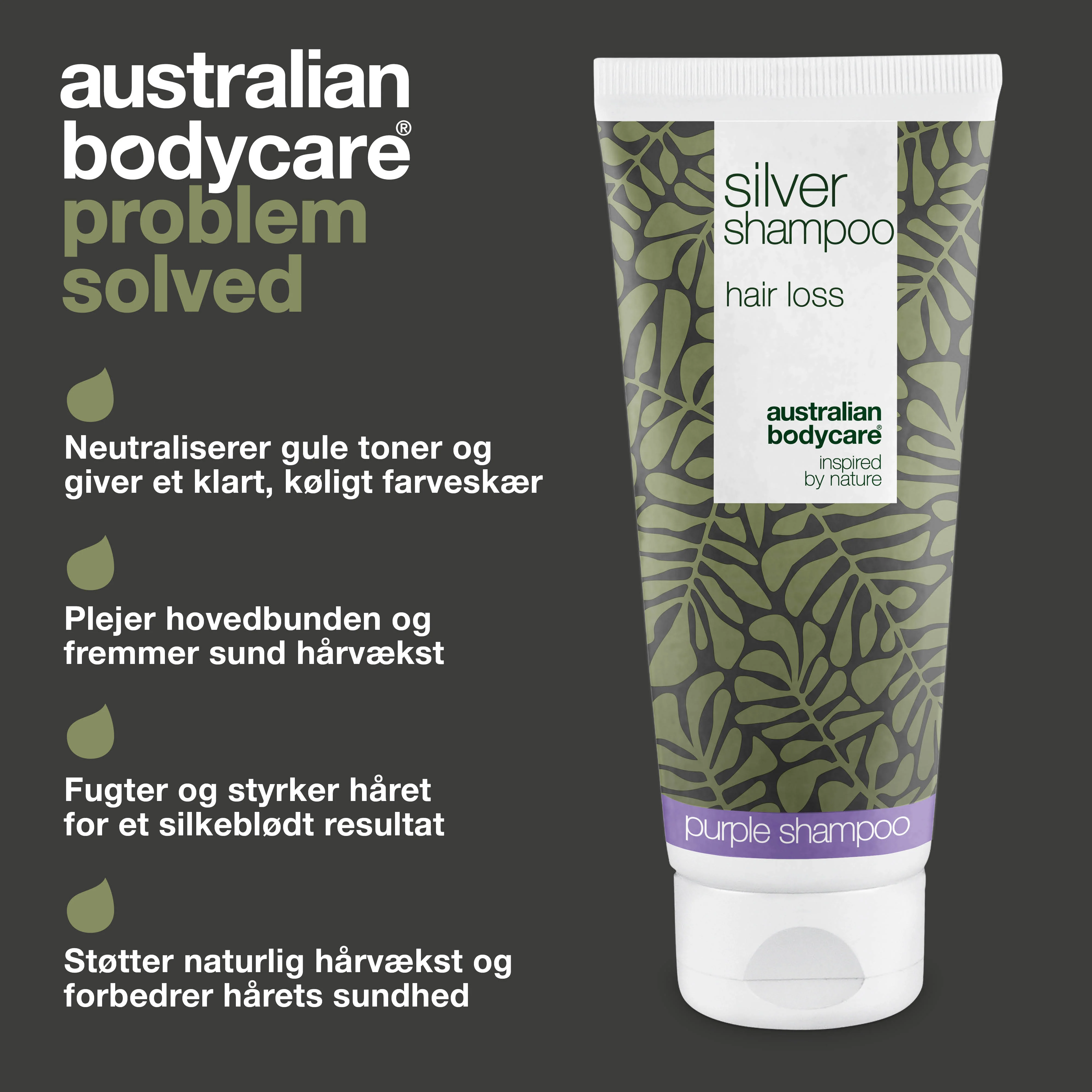 Silver Shampoo – Støtter sund hårvækst og fjerner gule skær — Neutraliser gule toner med Silver Shampoo. Styrker håret og fremmer en sund hovedbund. Ideel til blondt og gråt hår. - Image 3
