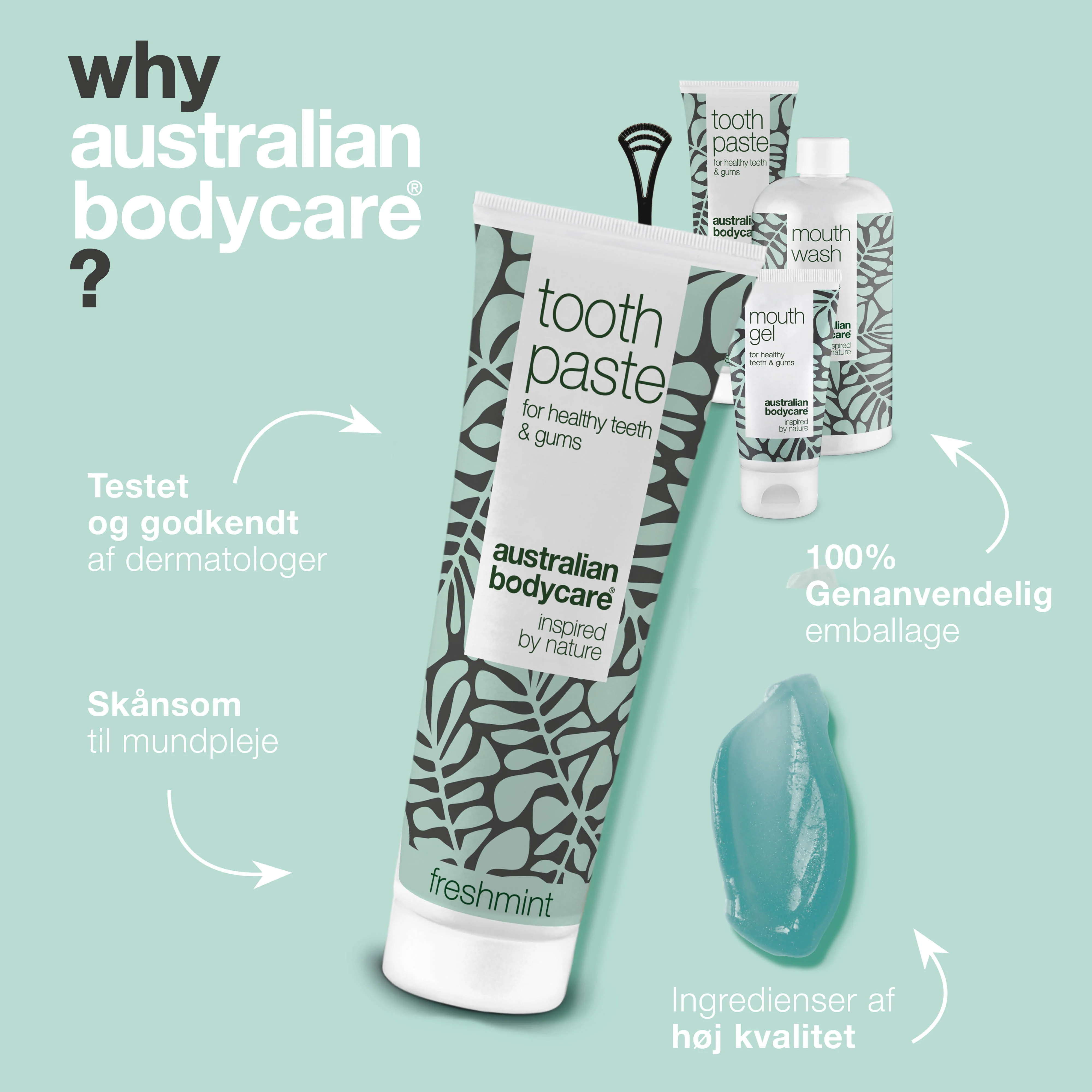 Start kit - 5 mundprodukter — Startpakke til god mundhygiejne og pleje ved paradentose og dårlig ånde - Image 4