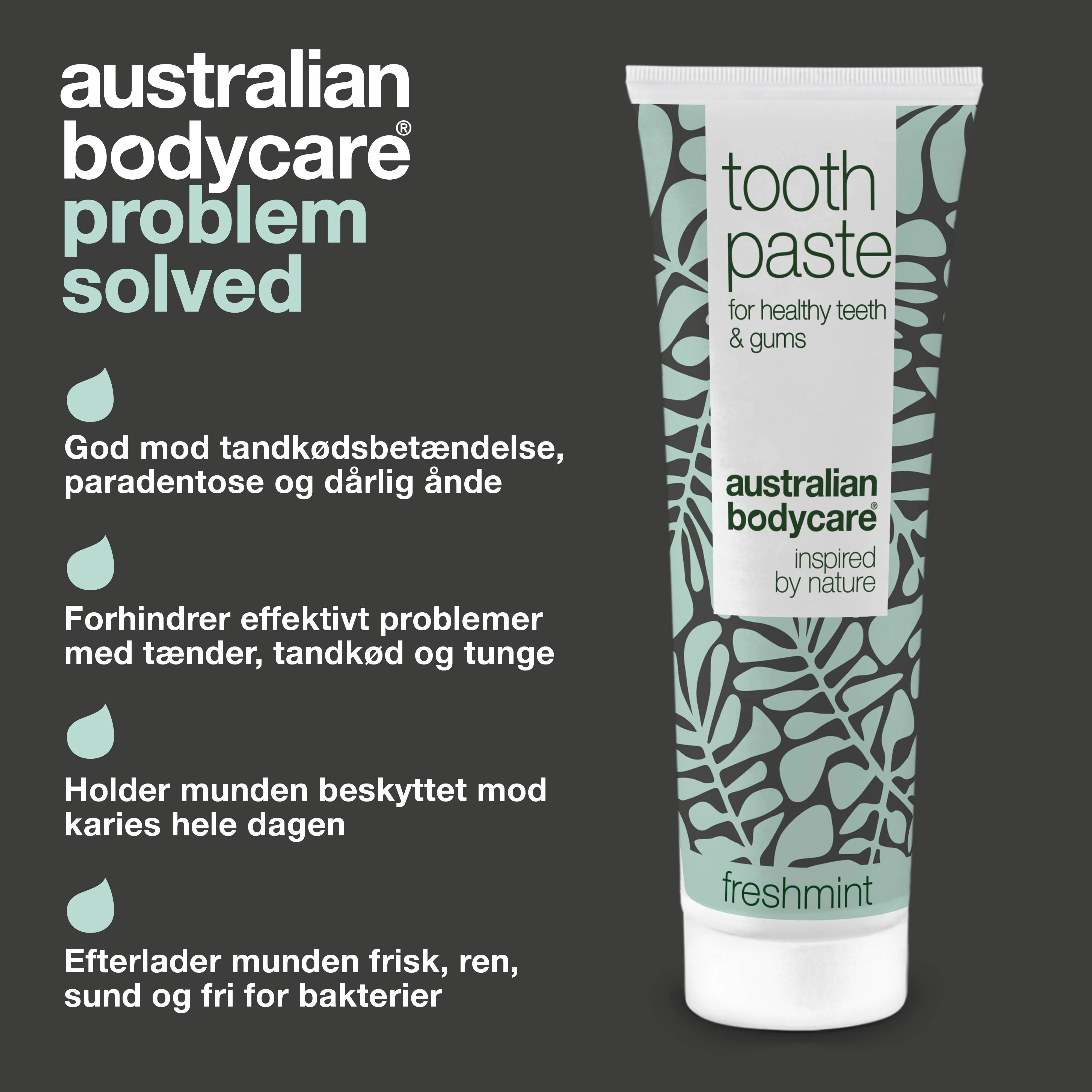 Tea Tree Oil Tandpasta med fluor — Til god mundhygiejne og pleje ved paradentose og mundsvamp - Image 3