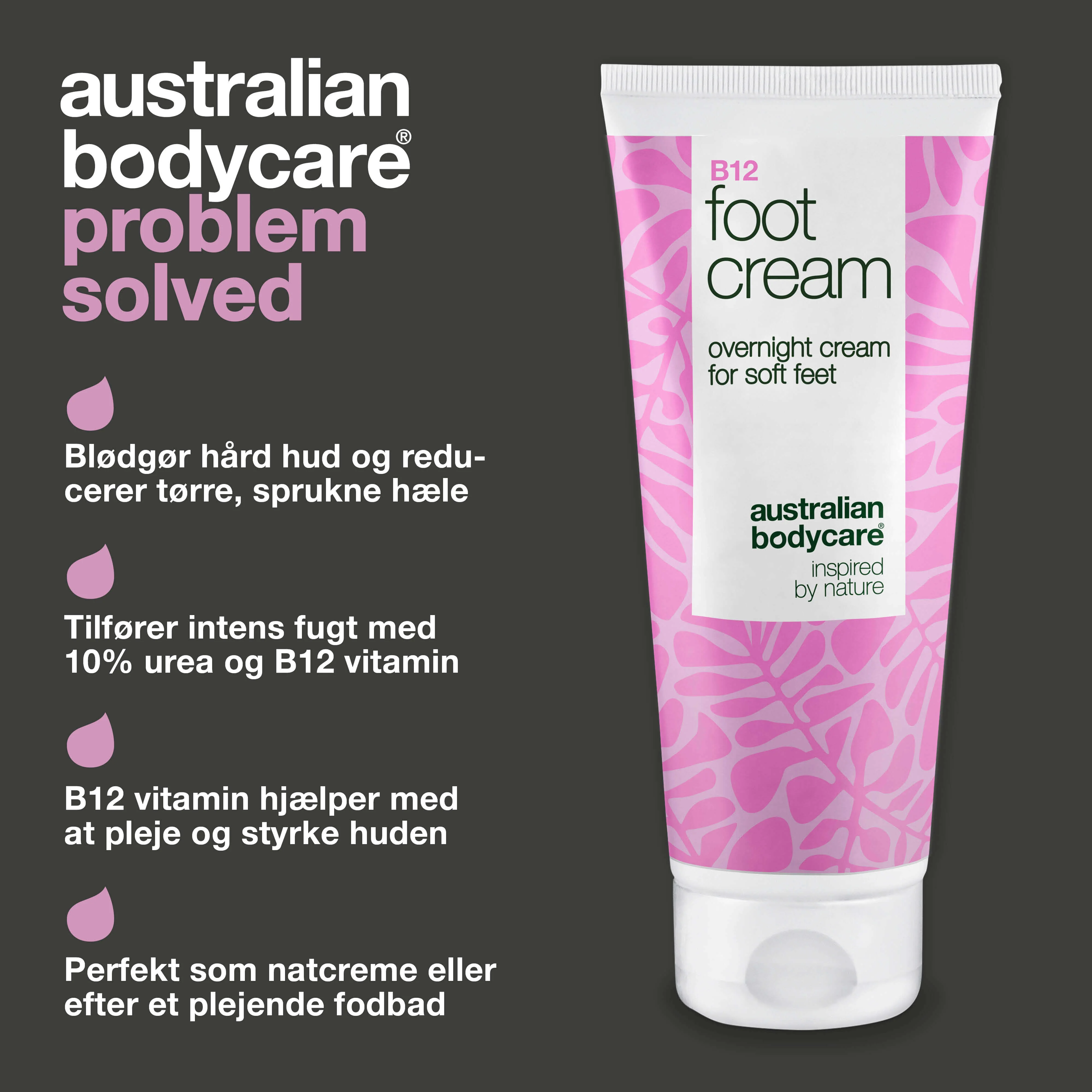 Fodcreme med B12 vitamin – blødgør hård hud og fugter — Fodcreme med B12 vitamin og 10% urea til tørre fødder. Fugter og blødgør huden. Perfekt som natcreme eller efter et fodbad. - Image 3