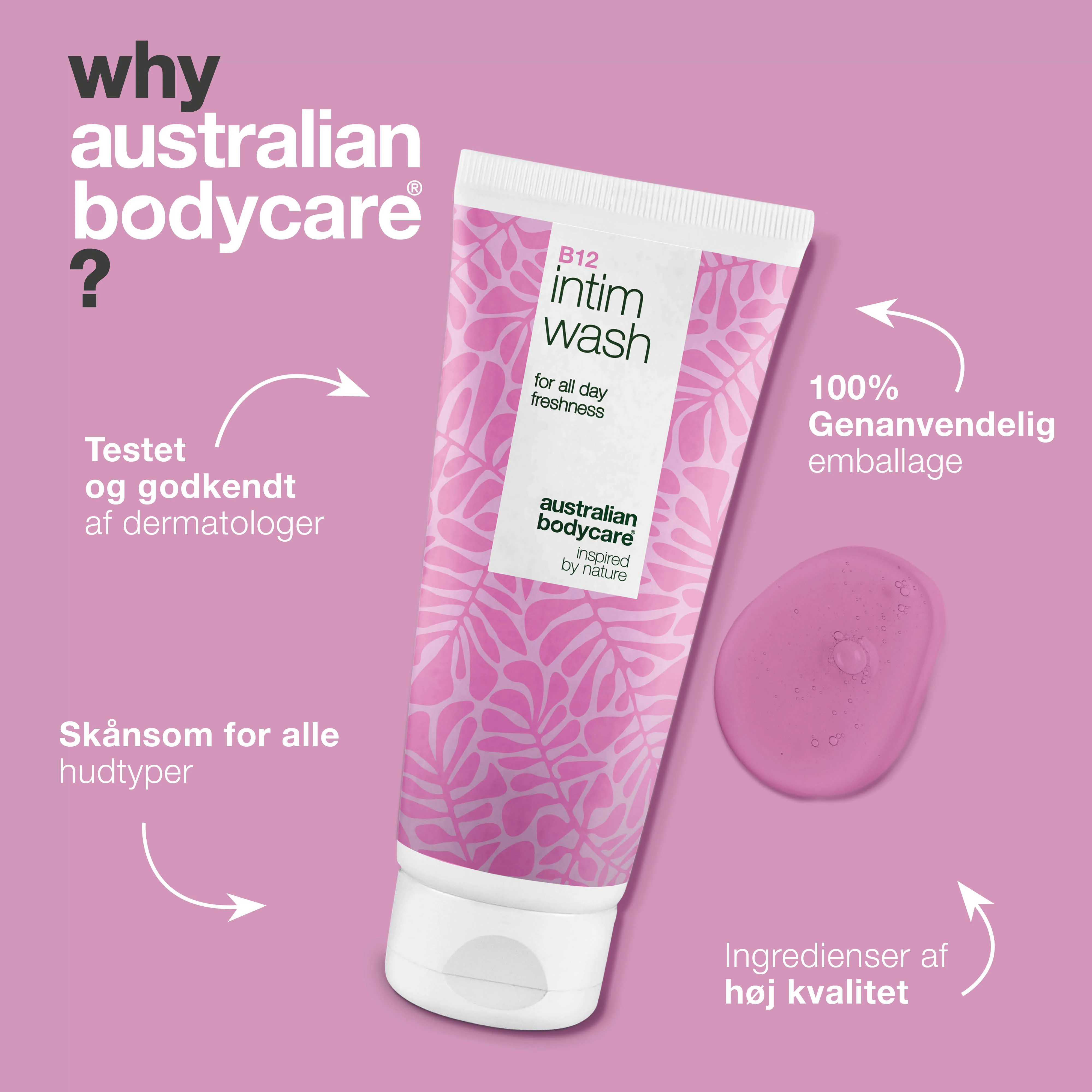 Intimsæbe til kvinder 40+ mod tørhed og ubalance — Intimsæbe til kvinder 40+ mod tørhed, kløe og pH-ubalance. Skånsom pleje med B12, glycerin og plantebaserede ingredienser. - Image 4
