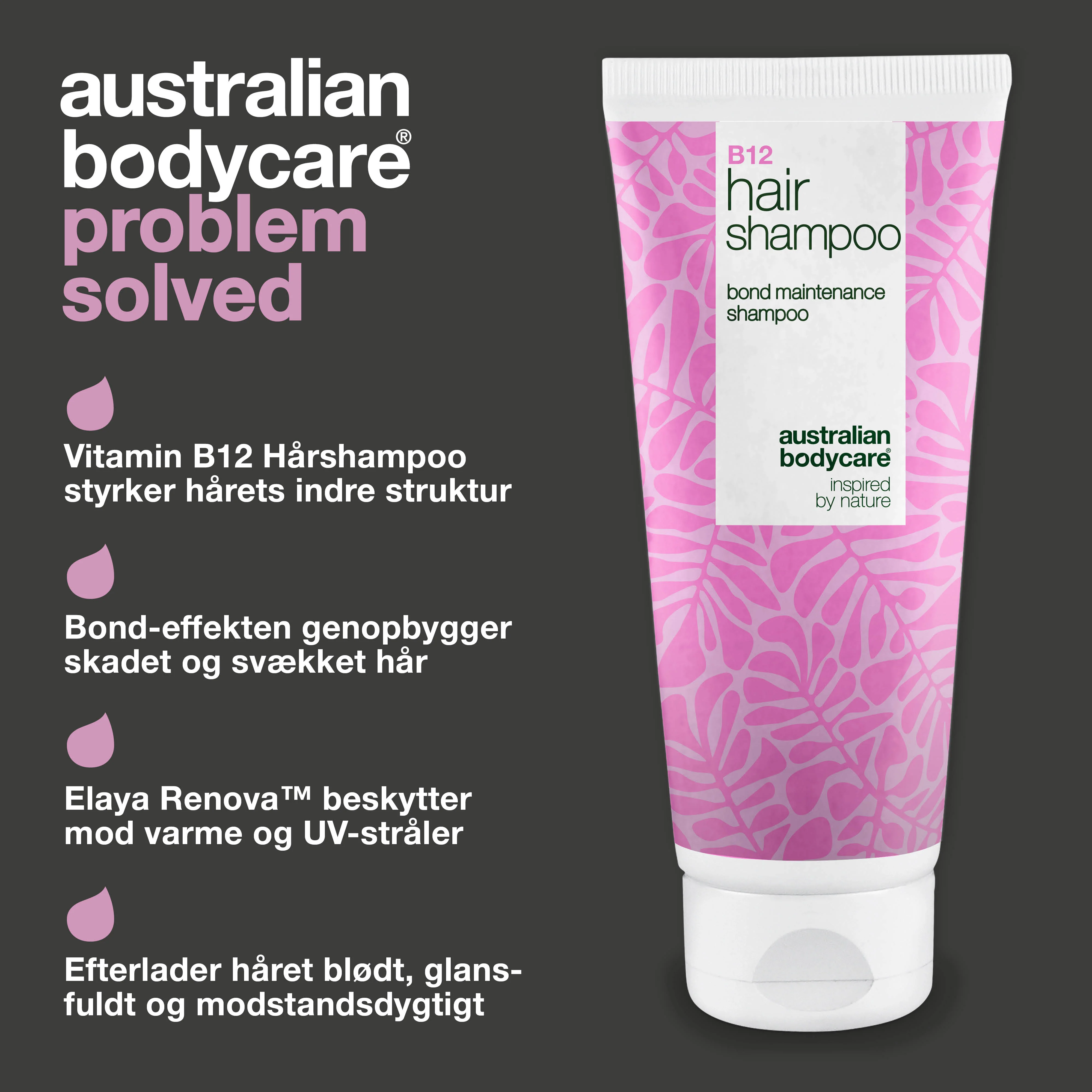 Vitamin B12 Hårshampoo – styrker og reparerer skadet hår — Vitamin B12 Hårshampoo plejer tørt, svækket hår og beskytter med bond-effekt. Beriget med Vitamin B12, Elaya Renova™ og Glycerin. - Image 3