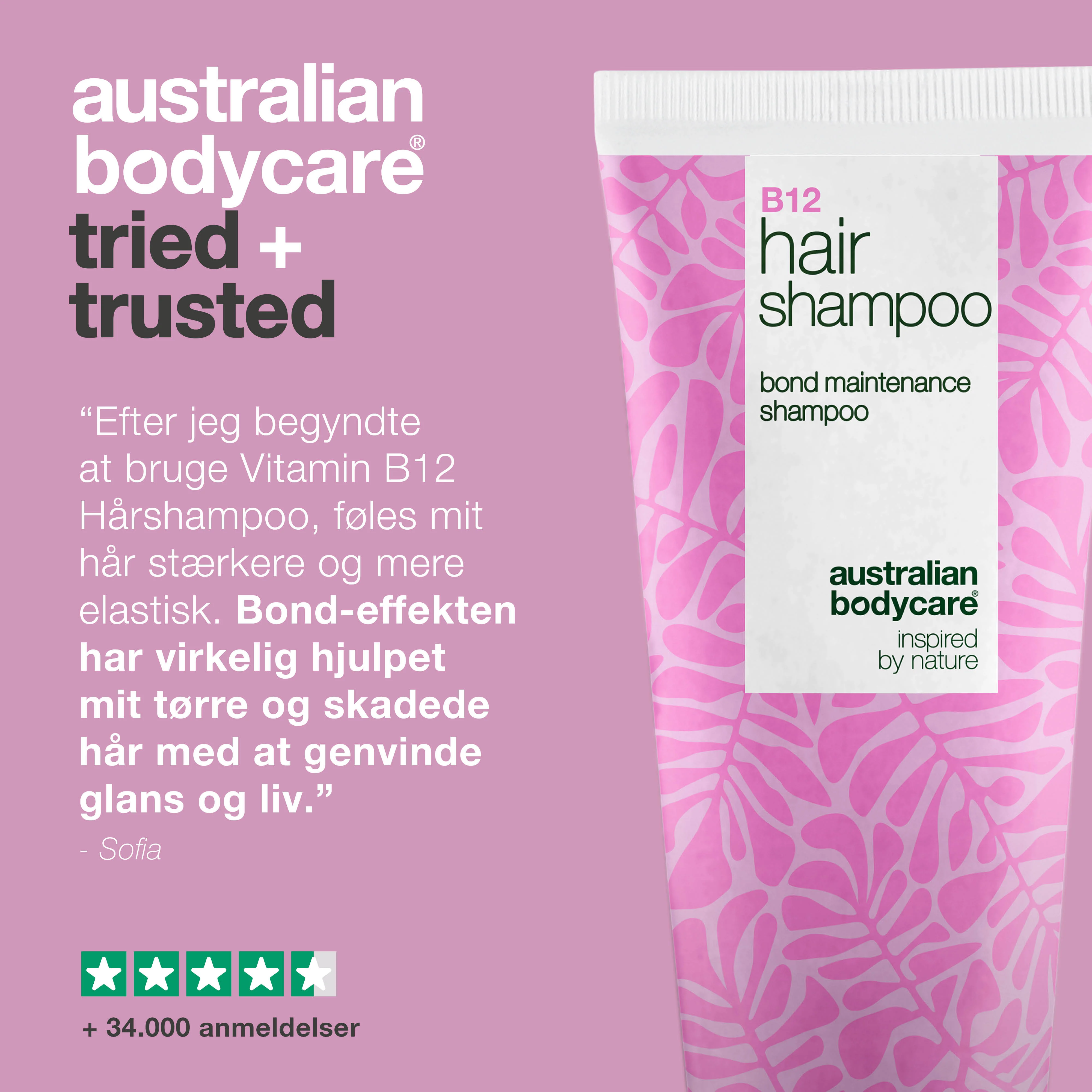 Vitamin B12 Hårshampoo – styrker og reparerer skadet hår — Vitamin B12 Hårshampoo plejer tørt, svækket hår og beskytter med bond-effekt. Beriget med Vitamin B12, Elaya Renova™ og Glycerin. - Image 5